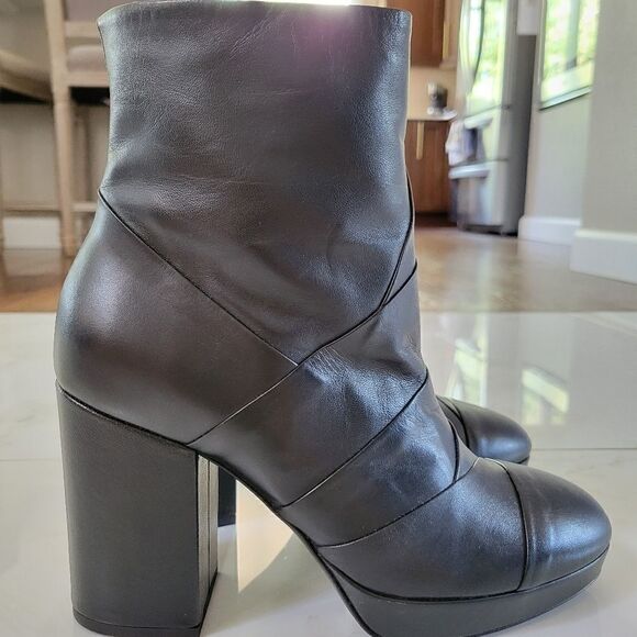 New Alberto Fermani Ankle Chunky Heel Boots size 40 9 - Picture 10 of 11